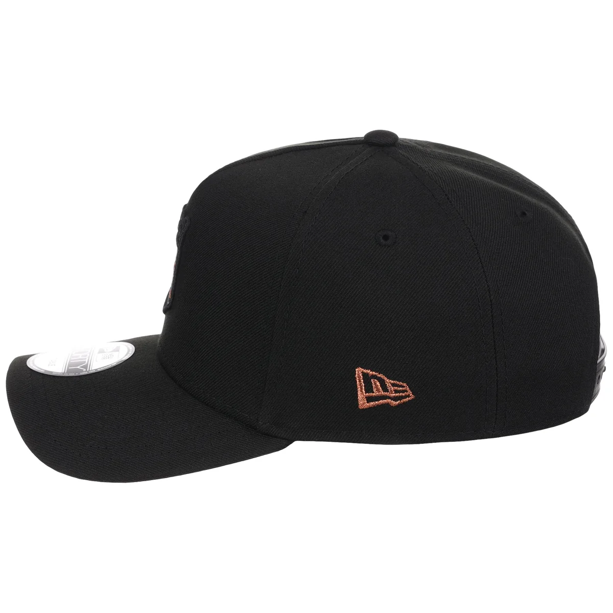 Kansas City Royals MLB Black x Rust FASHION CORE New Era 9FORTY A-Frame detail view