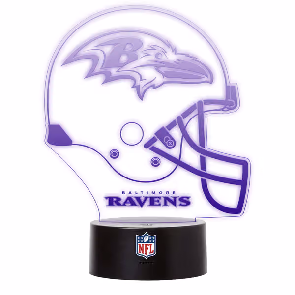 Baltimore Ravens NFL Helmet LED Sign view 2