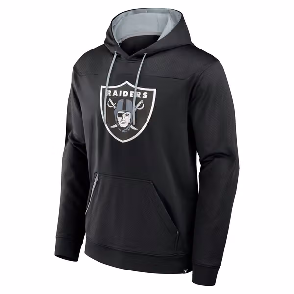 Las Vegas Raiders Defender Dot Faded NFL Hoodie Black view 3