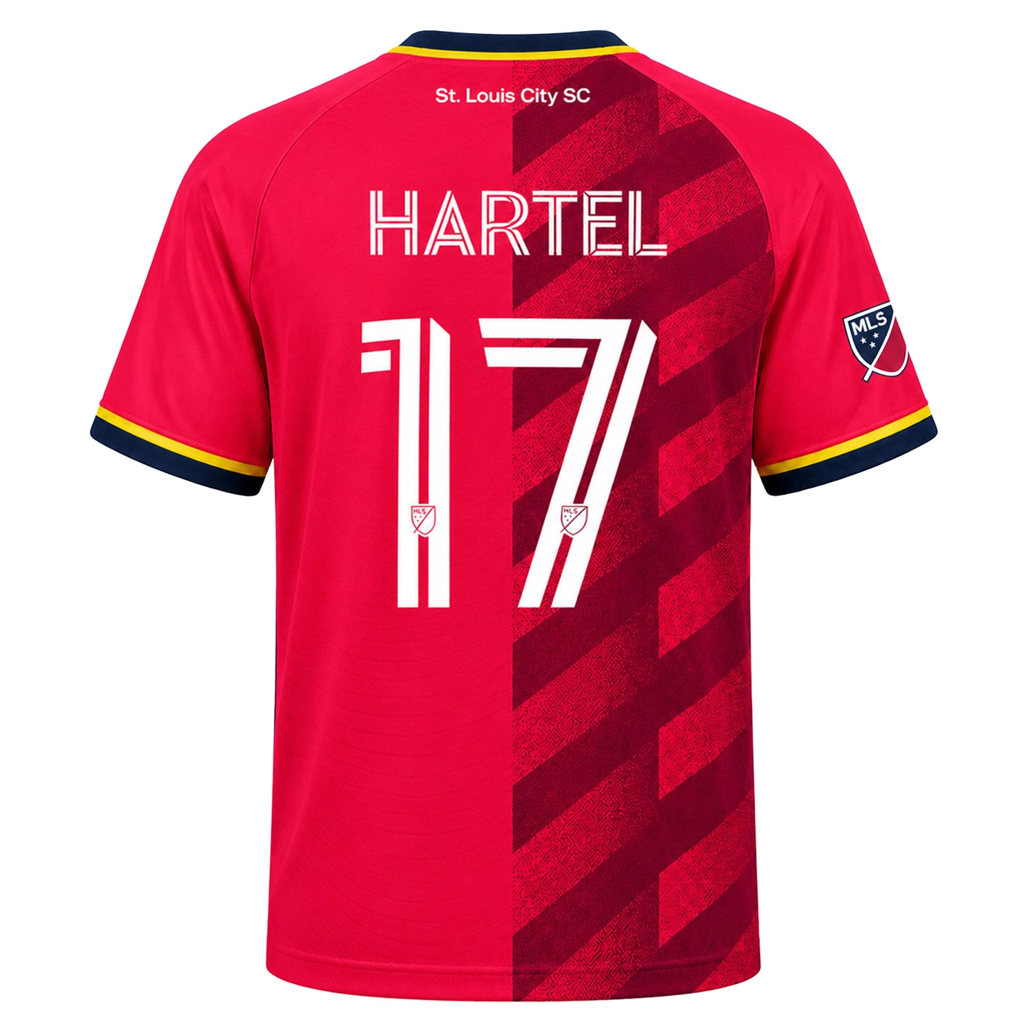 St Louis City Hartel Jersey Vibrant Stripe Design