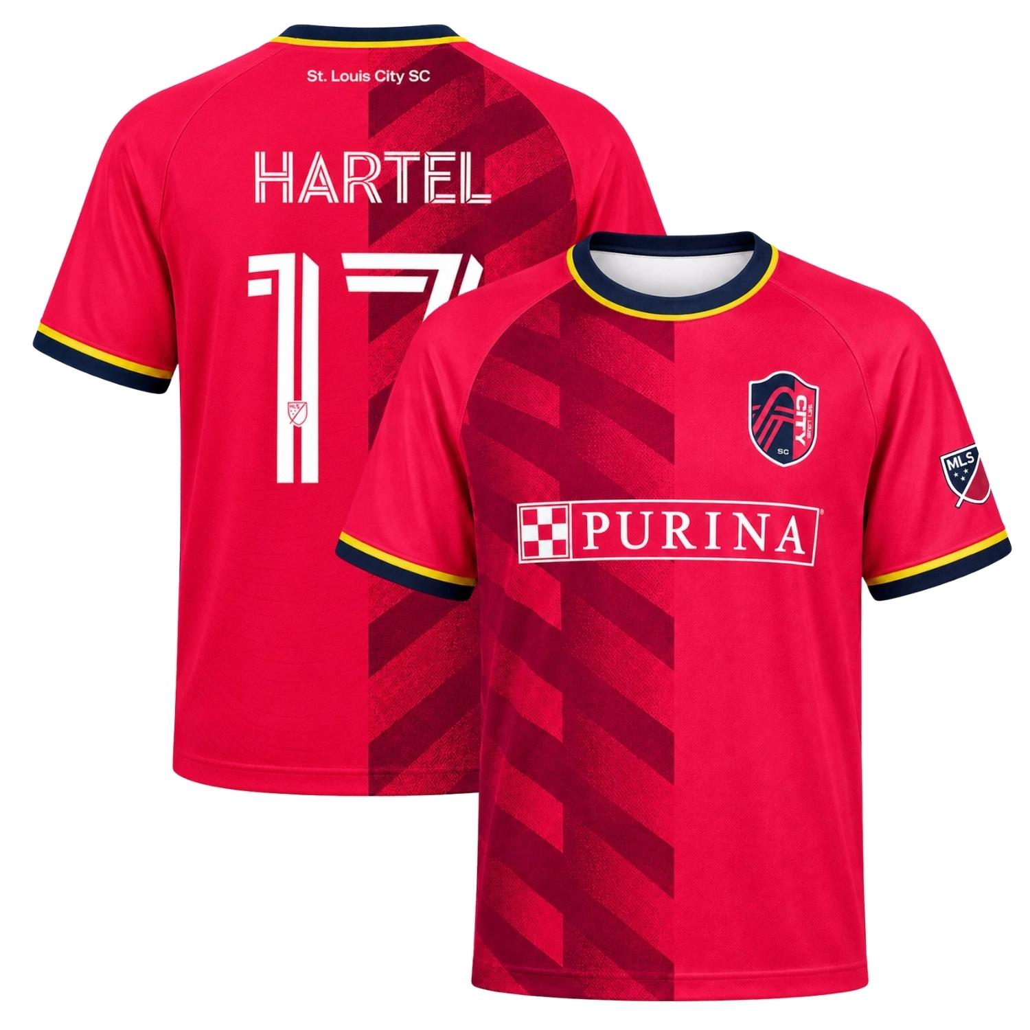 St Louis City Hartel Jersey Vibrant Stripe Design