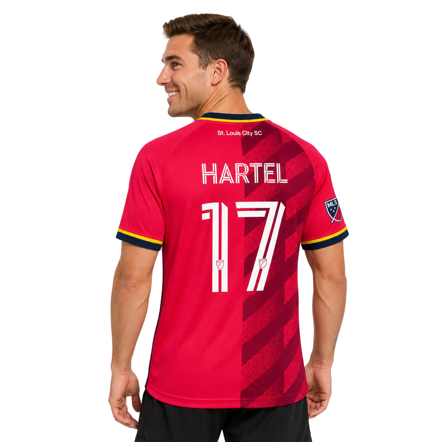 St Louis City Hartel Jersey Vibrant Stripe Design