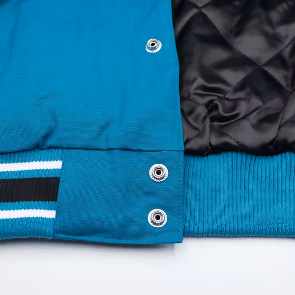 San Jose Sharks G-III Tailback NHL Varsity Jacket Teal view 4