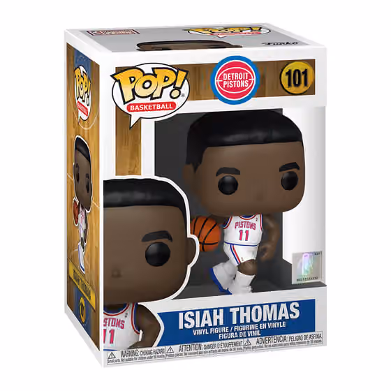 Isiah Thomas Detroit Pistons #101 Funko POP! Vinyl NBA Figure view 2