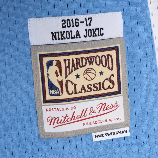 Nikola Jokić #15 Denver Nuggets 2016-17 Mitchell & Ness Swingman NBA Jersey Blue view 3