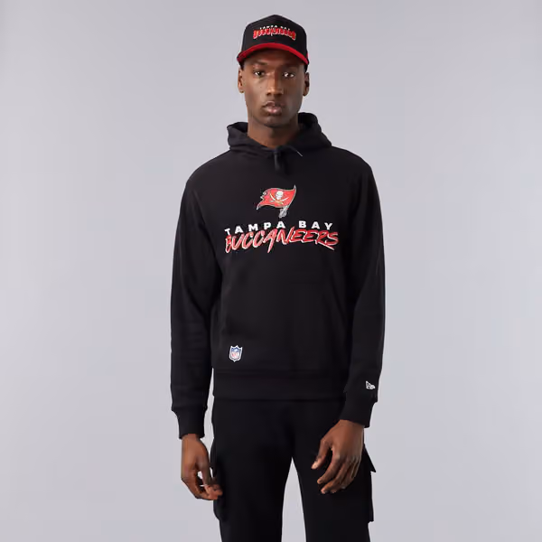 Tampa Bay Buccaneers Script New Era NFL Hoodie Black view 1