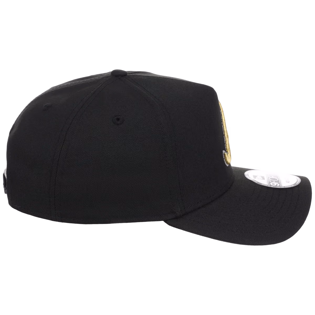 Atlanta Braves MLB Black x Gold FASHION CORE New Era 9FORTY A-Frame detail view