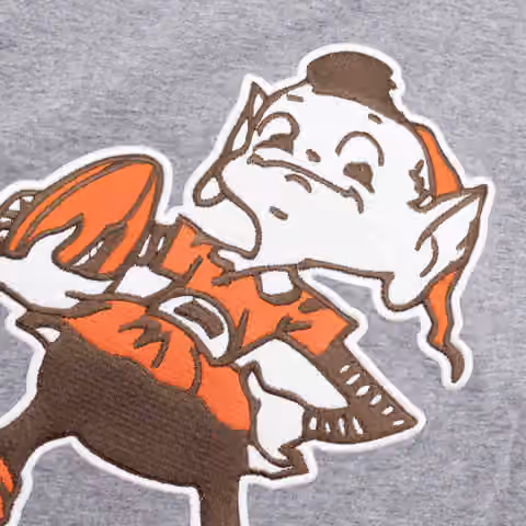 Cleveland Browns Mitchell & Ness Color Blocked NFL Throwback T-Shirt view 2
