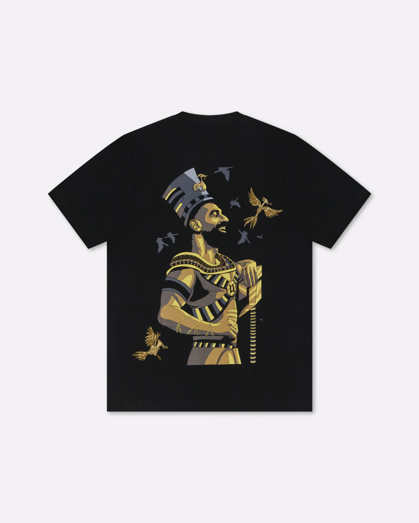 Jersevo Custom Personalized Egyptian King 2025 Champions Heavyweight T-Shirt front view