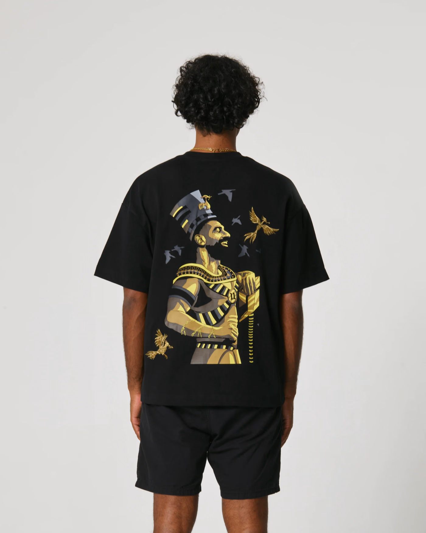 Jersevo Custom Personalized Egyptian King 2025 Champions Heavyweight T-Shirt detail view 4