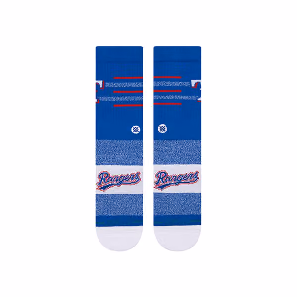 Texas Rangers Closer Stance MLB Crew Socks view 2
