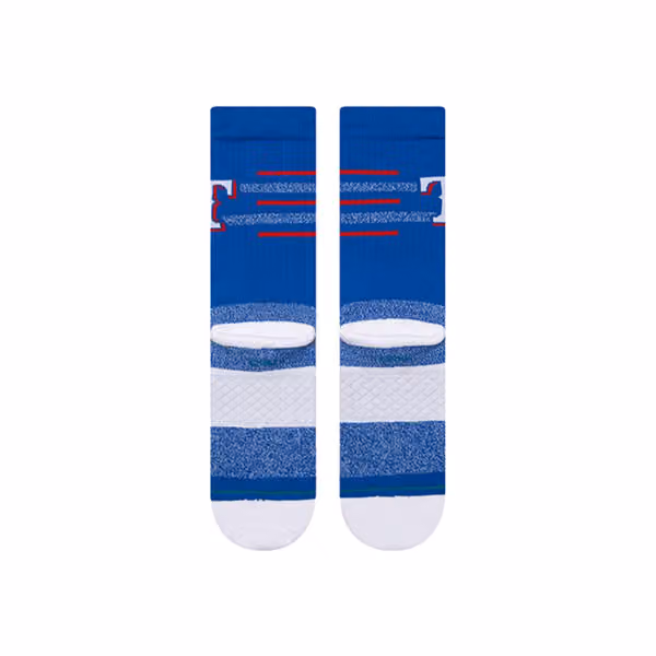 Texas Rangers Closer Stance MLB Crew Socks view 3