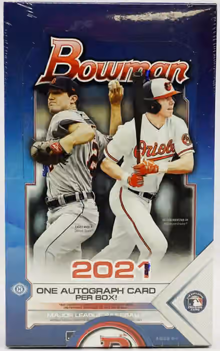 2021 Bowman Baseball Hobby Box MLB view 1