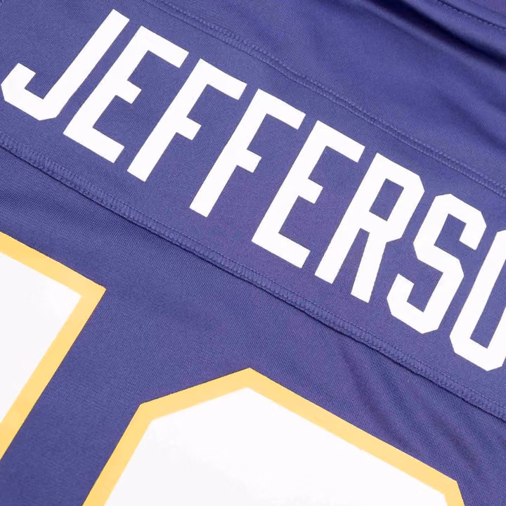 Justin Jefferson #18 Minnesota Vikings Classic Nike Game NFL Jersey Purple view 4
