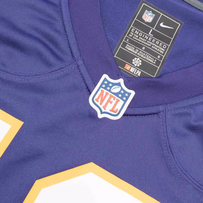 Justin Jefferson #18 Minnesota Vikings Classic Nike Game NFL Jersey Purple view 5
