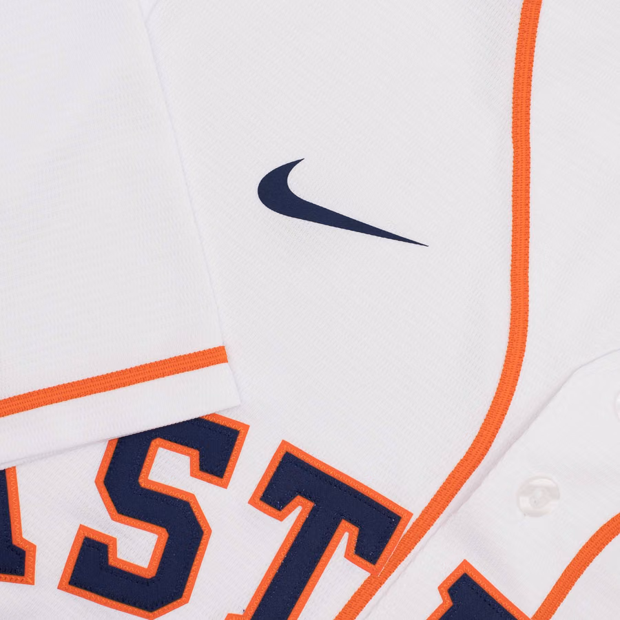 Houston Astros Nike Replica MLB Home Jersey White view 4