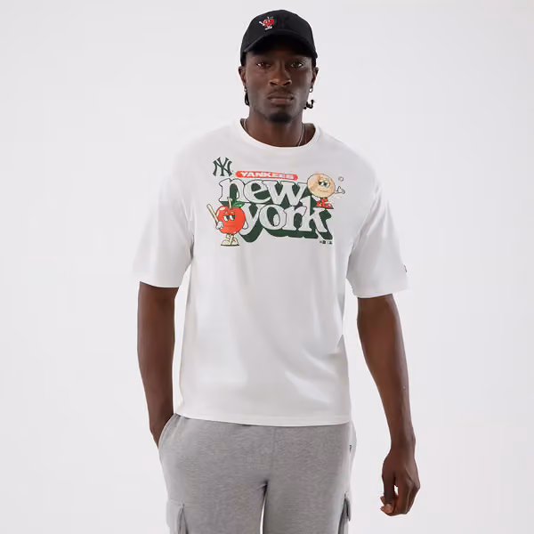 New York Yankees Icon Graphic MLB T-Shirt White view 1