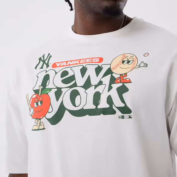 New York Yankees Icon Graphic MLB T-Shirt White view 3