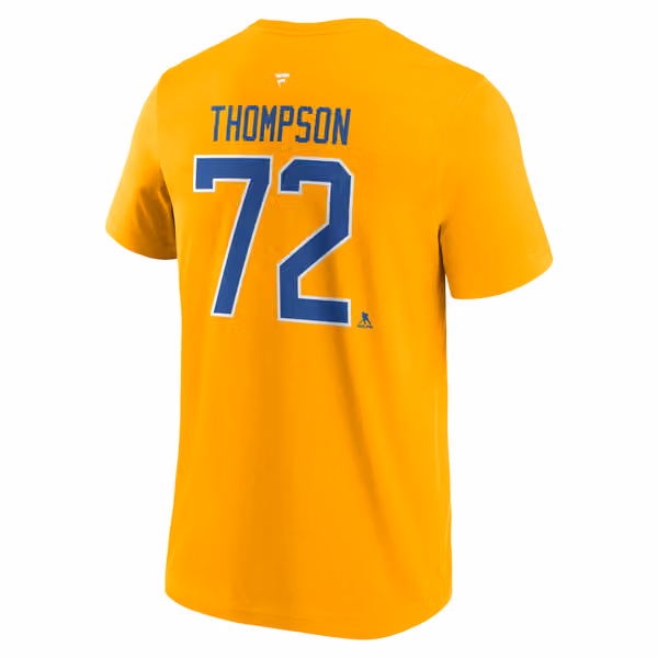 Tage Thompson #72 Buffalo Sabres Player NHL T-Shirt Yellow view 3