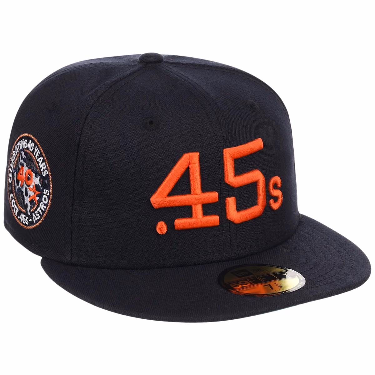Houston Colts New Era 59FIFTY (Navy/Navy) front view
