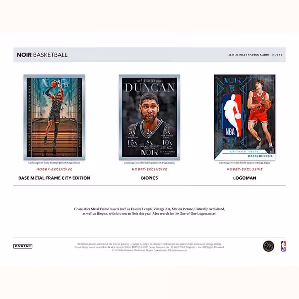 2024/25 Panini Noir Basketball NBA Hobby Box view 3