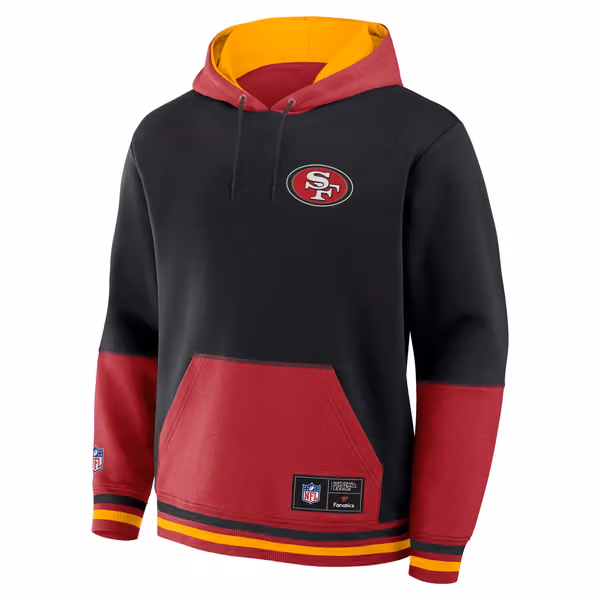 San Francisco 49ers Foundation NFL Hoodie Black view 2