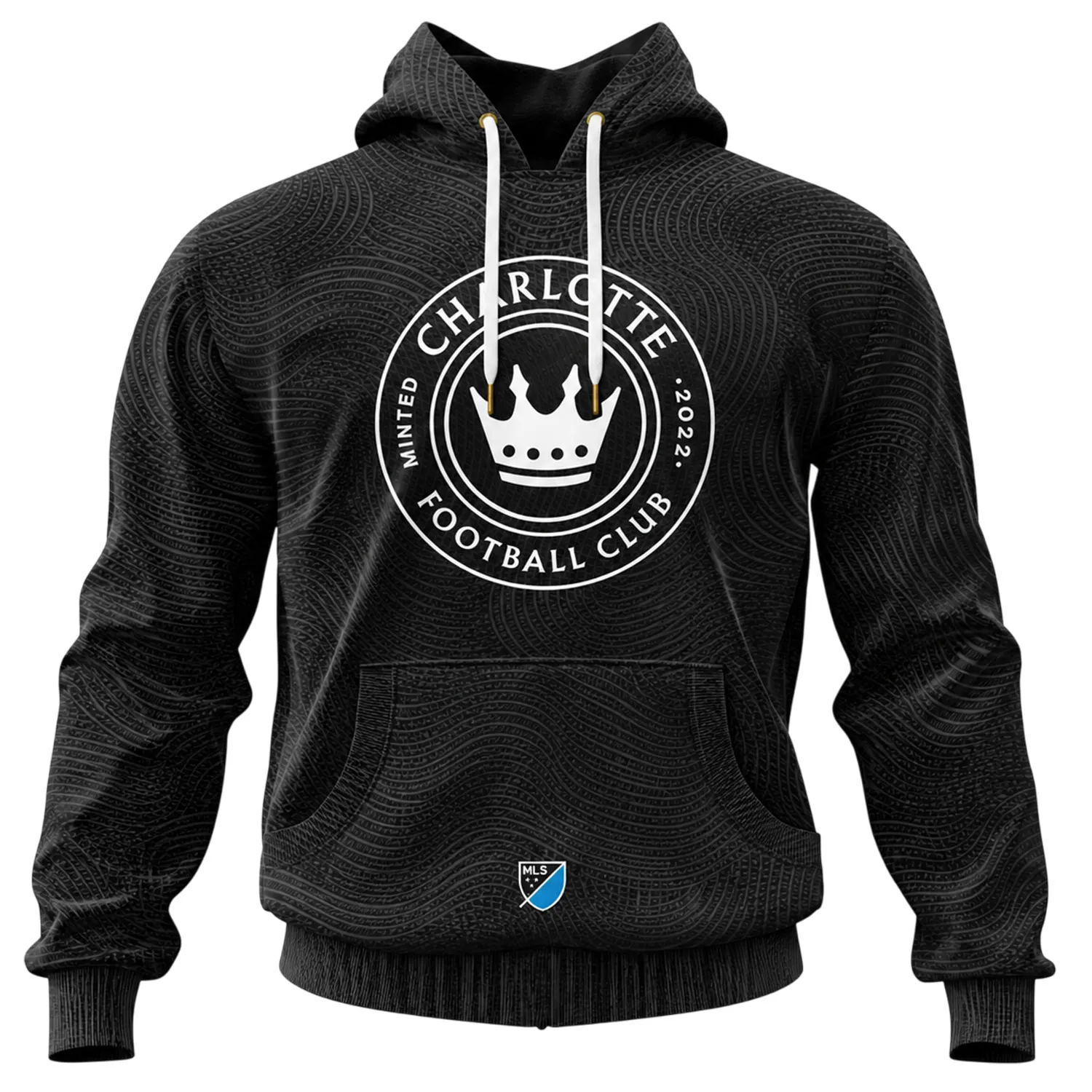 Charlotte FC Black Custom Hoodie Epic Name and Number