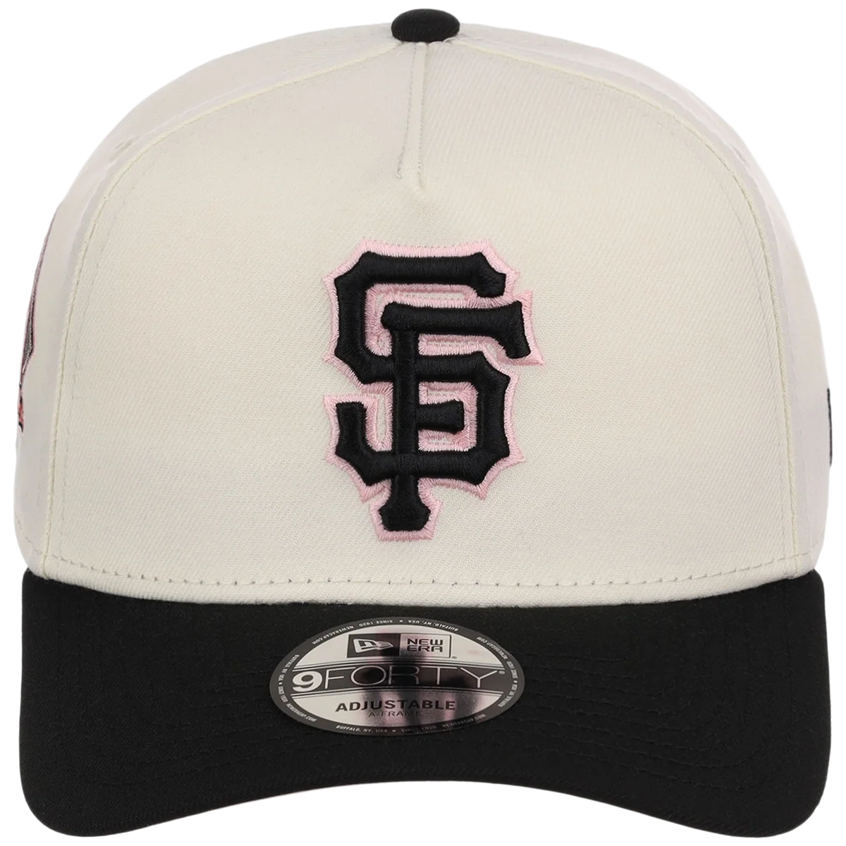 San Francisco Giants MLB Chrome Blinky New Era 9FORTY A-Frame detail view