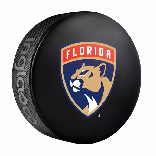 Florida Panthers Logo Souvenir Collector NHL Puck view 1
