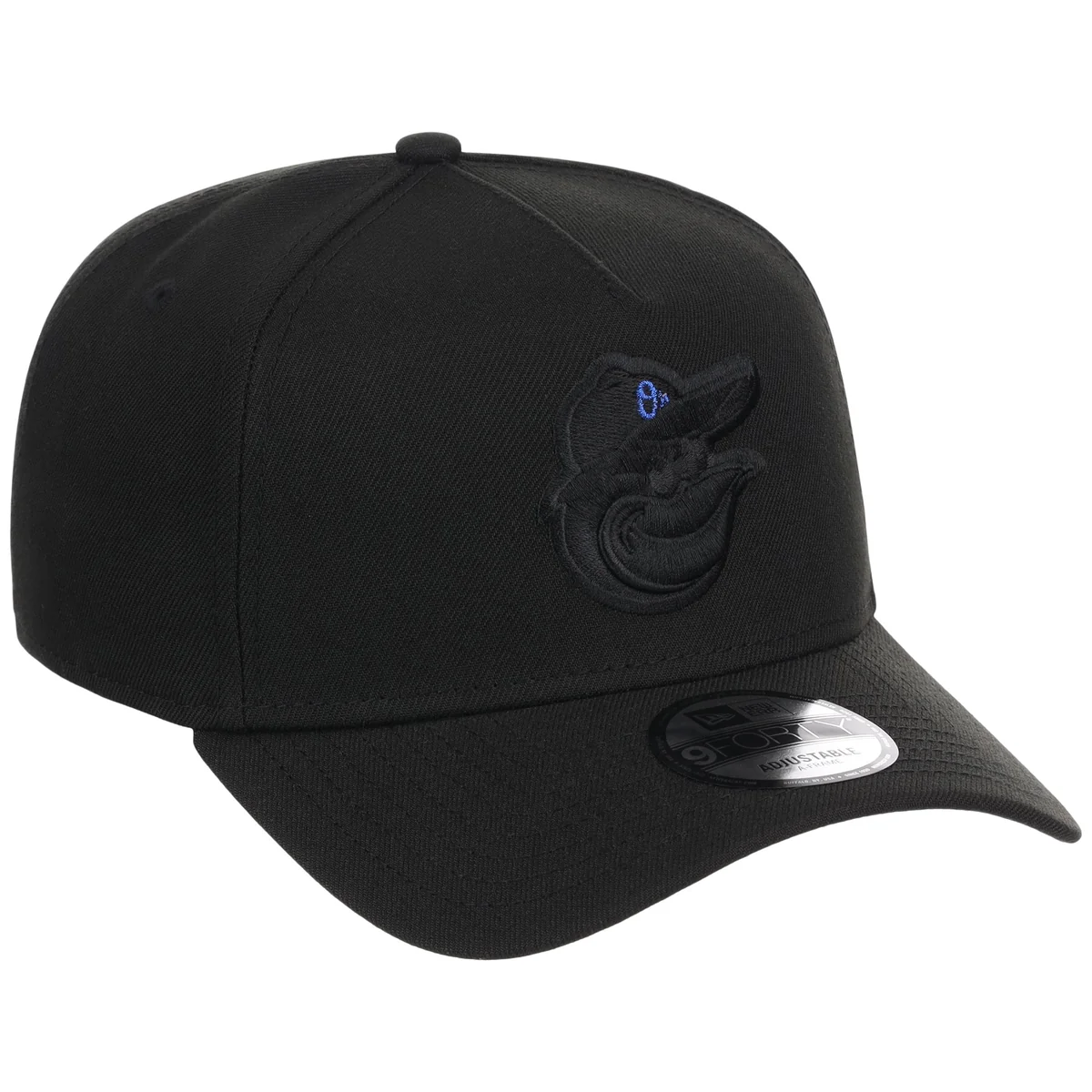 Baltimore Orioles MLB Black x Royal FASHION CORE New Era 9FORTY A-Frame front view