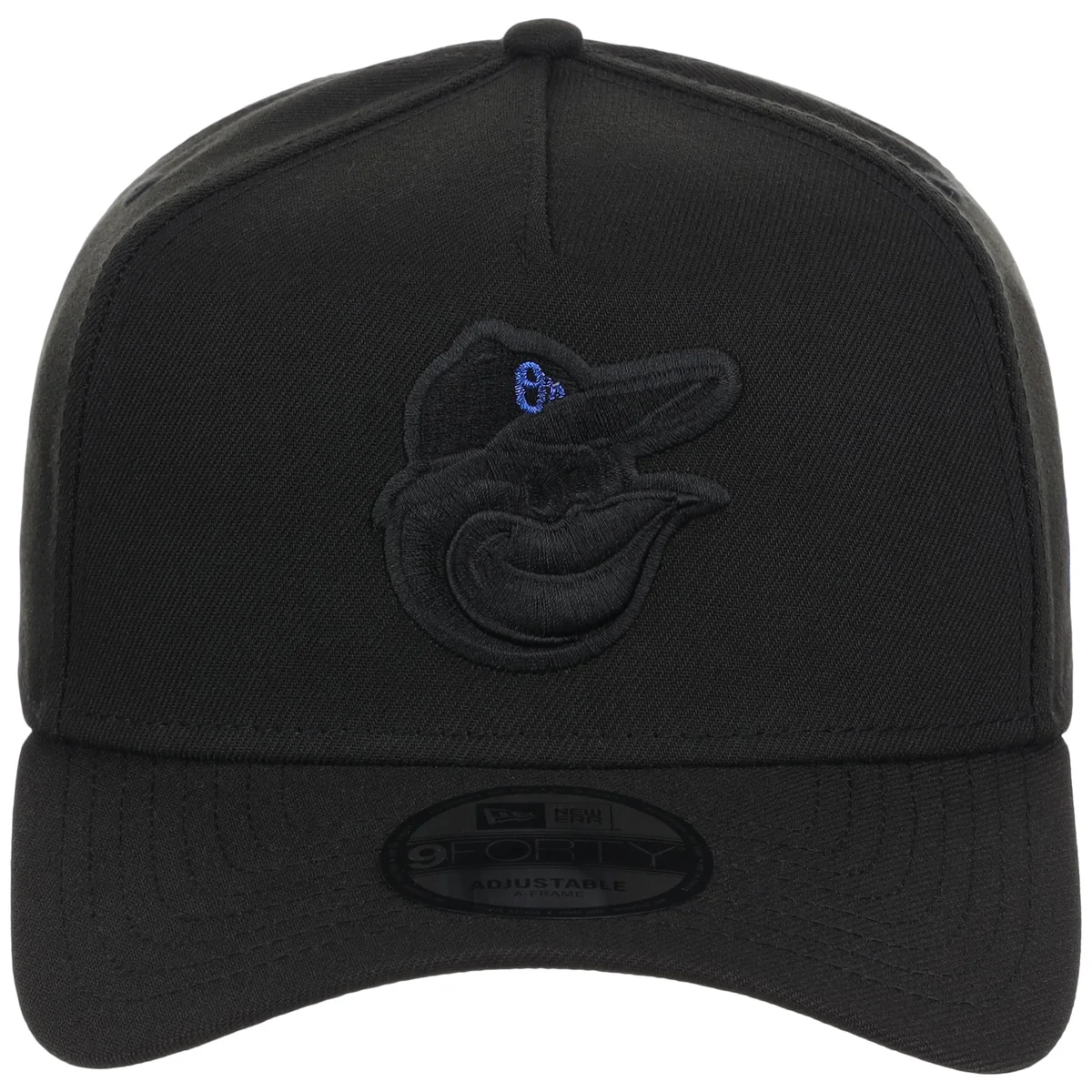 Baltimore Orioles MLB Black x Royal FASHION CORE New Era 9FORTY A-Frame detail view