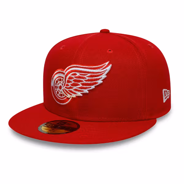 Detroit Red Wings Basic Logo 59FIFTY Fitted NHL Cap Red product photo