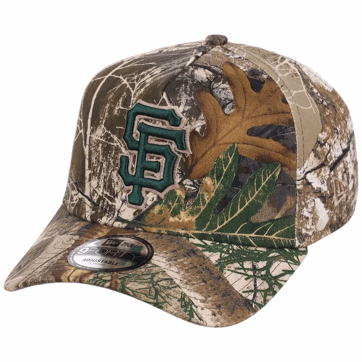 San Francisco Giants MLB Realtree FASHION CORE New Era 9FORTY A-Frame detail view