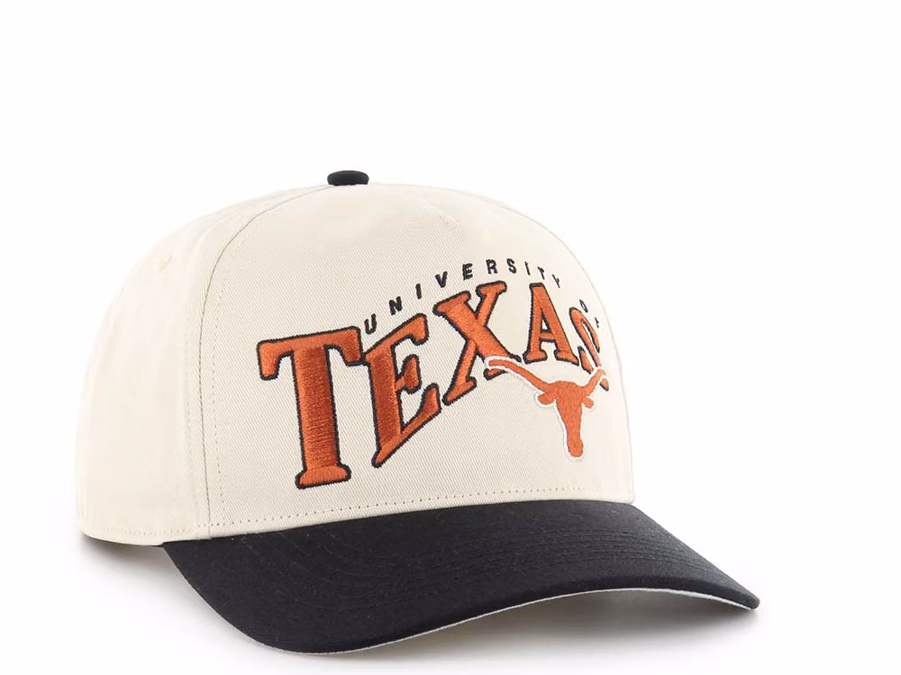 47Brand Texas Longhorns Natural Wave Hitch Snapback Hat front