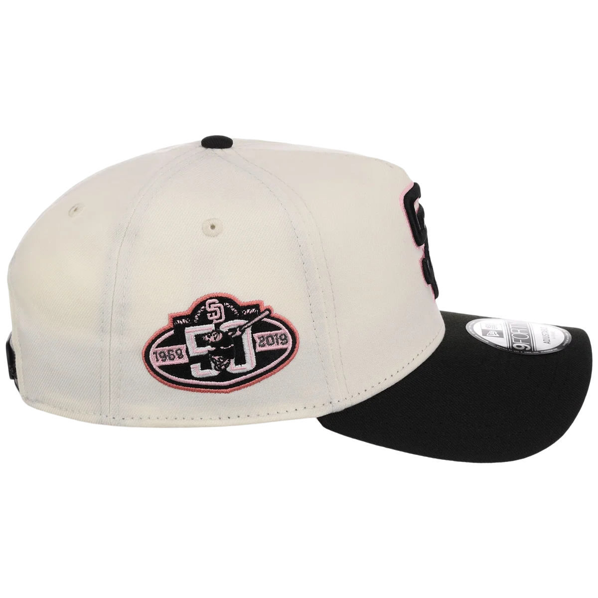 San Diego Padres MLB Chrome Blinky New Era 9FORTY A-Frame detail view