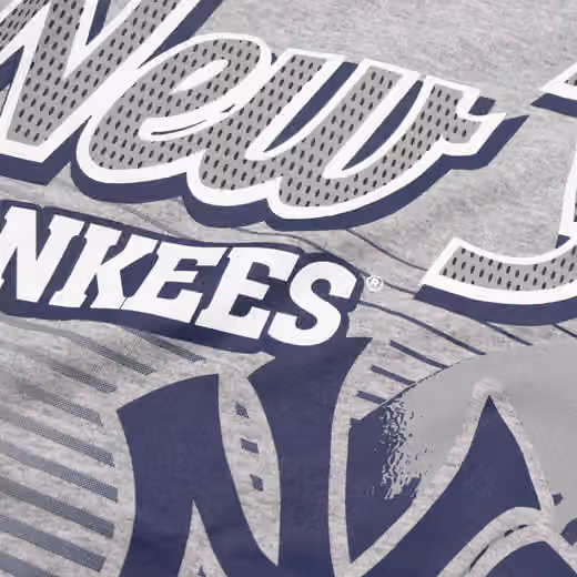 New York Yankees Sport Classics Oversized MLB T-Shirt Gray view 3