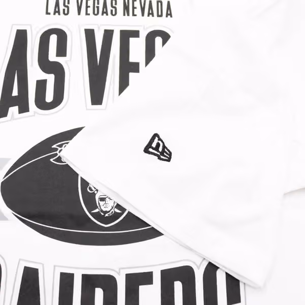 Las Vegas Raiders Football New Era NFL T-Shirt White view 4