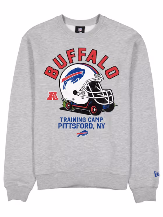 Buffalo Bills NFL Training Golf Cart Crew Neck Sweater Gray view 1
