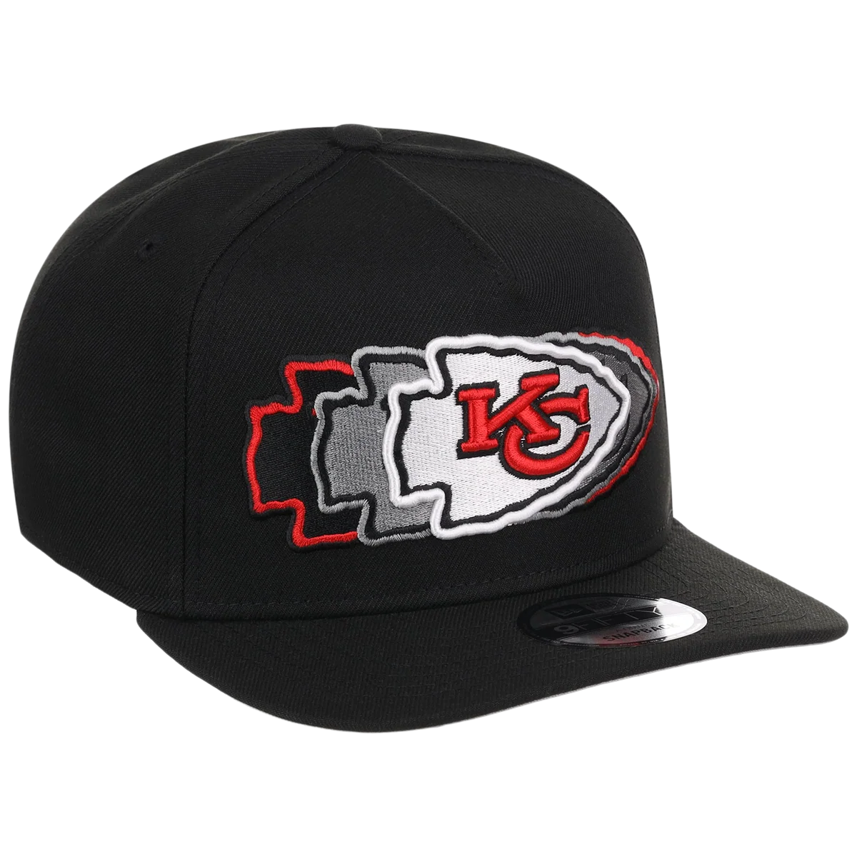 Kansas City Chiefs NFL Seismic New Era 9FIFTY A-Frame front view