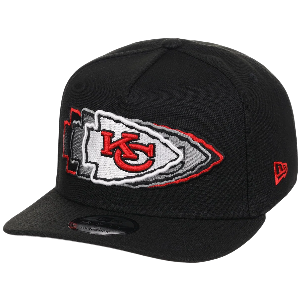 Kansas City Chiefs NFL Seismic New Era 9FIFTY A-Frame detail view