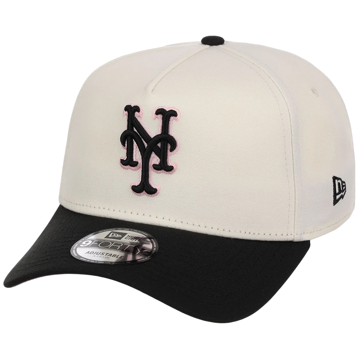 New York Mets MLB Chrome Blinky New Era 9FORTY A-Frame detail view