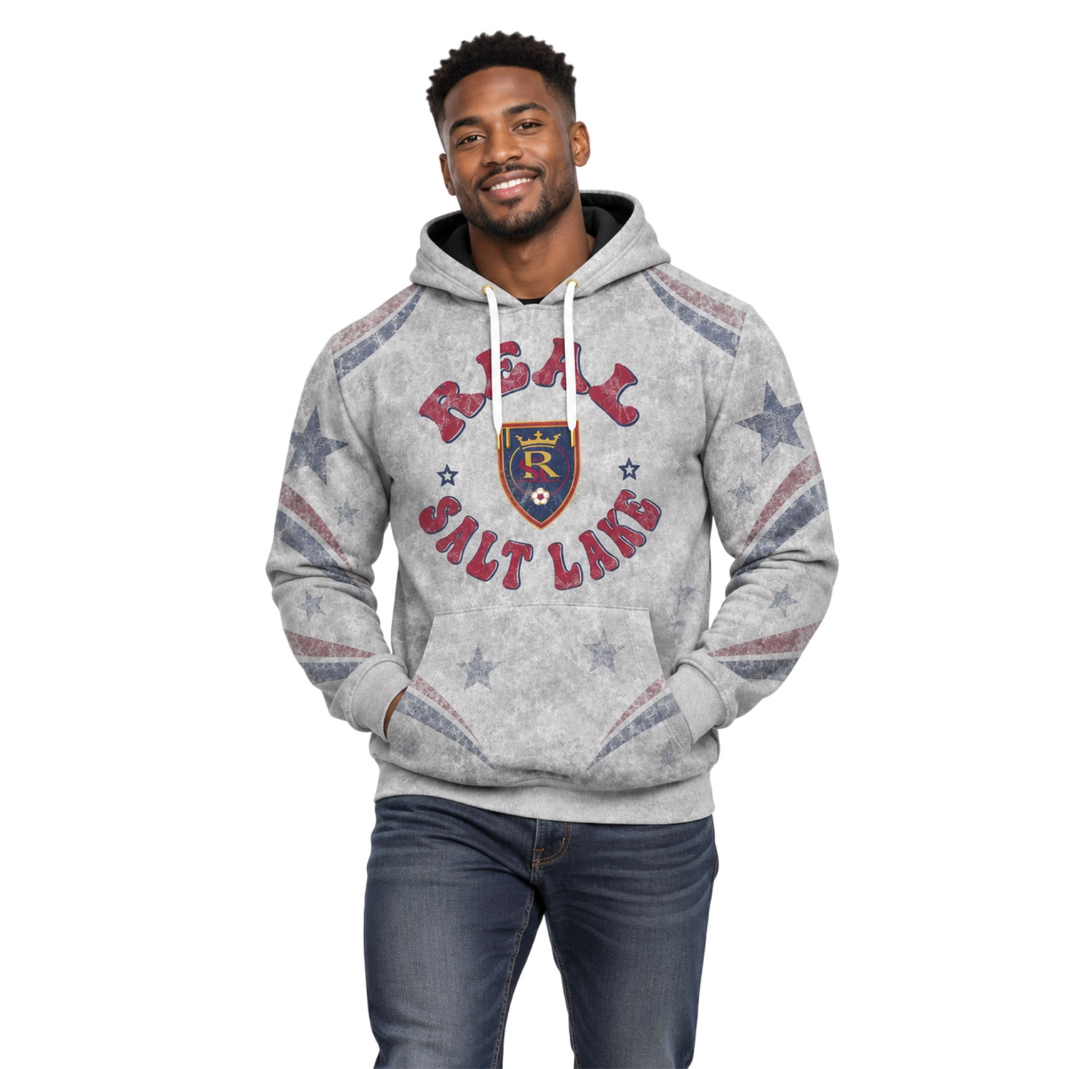 RSL Fleece Hoodie Remarkable Retro Gray