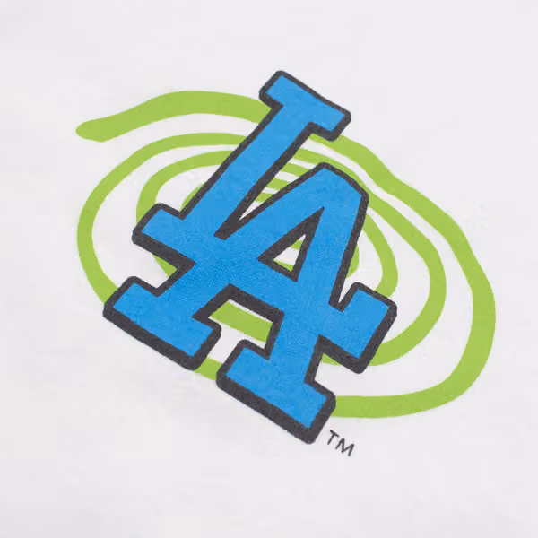 Los Angeles Dodgers Psychadelica '47 Foundation MLB T-Shirt White view 3