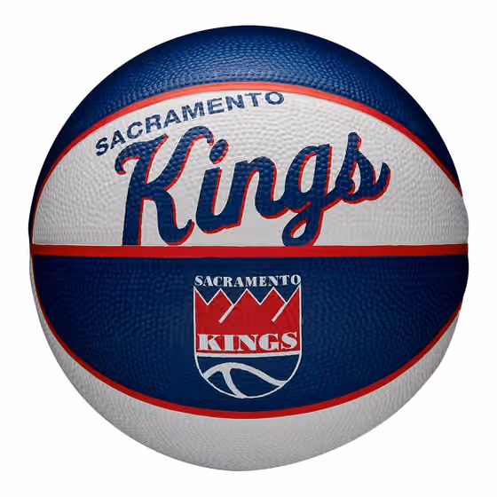 Sacramento Kings NBA Retro Wilson Mini Basketball (Size 3) view 1