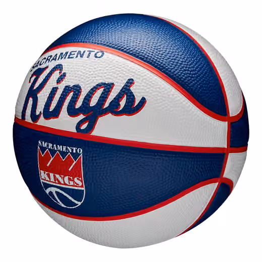 Sacramento Kings NBA Retro Wilson Mini Basketball (Size 3) view 4