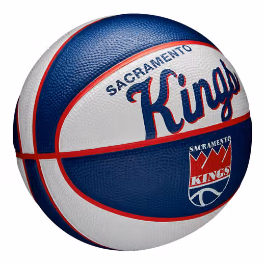 Sacramento Kings NBA Retro Wilson Mini Basketball (Size 3) view 3