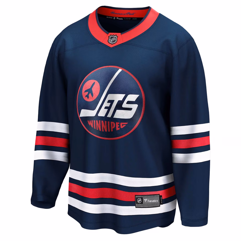 Winnipeg Jets Breakaway NHL Jersey Alternate Navy view 1