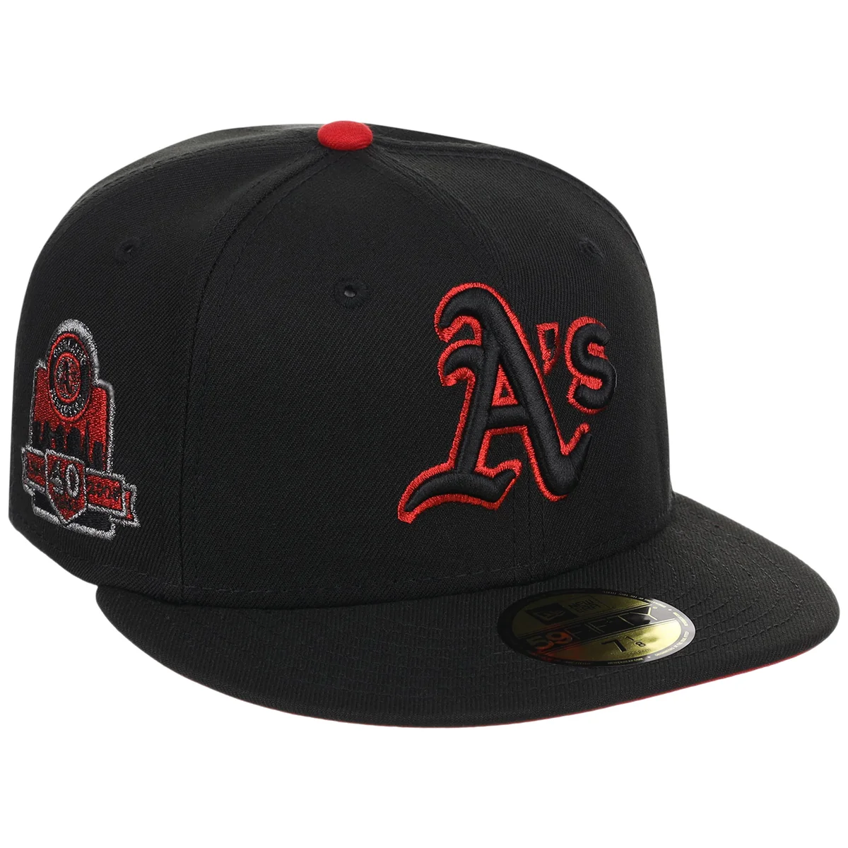 Oakland Athletics MLB Midnight Massacre New Era 59FIFTY front view