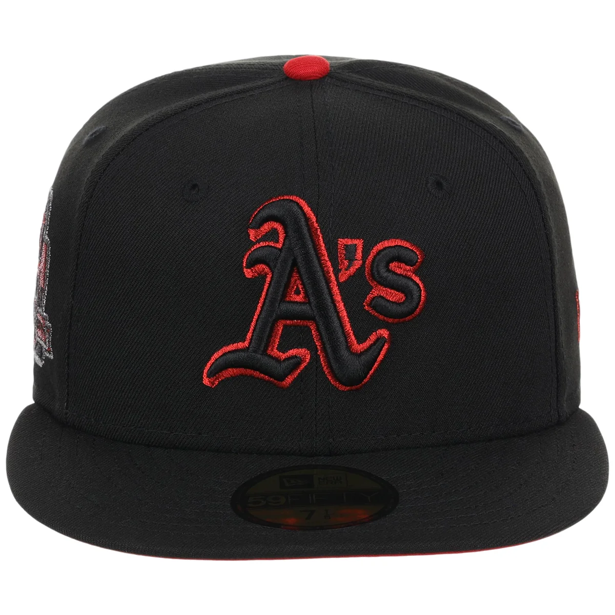 Oakland Athletics MLB Midnight Massacre New Era 59FIFTY detail view