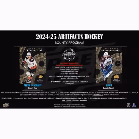 2024/25 Upper Deck Artifacts Hockey NHL Hobby Box view 5